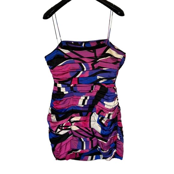Retrofete Elsie Graffiti Micro Mini Dress Size Medium - Picture 2 of 12